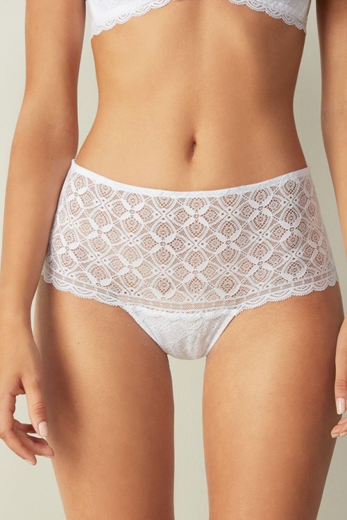 001 - White Intimissimi Lace Hipster | IZCYE7426