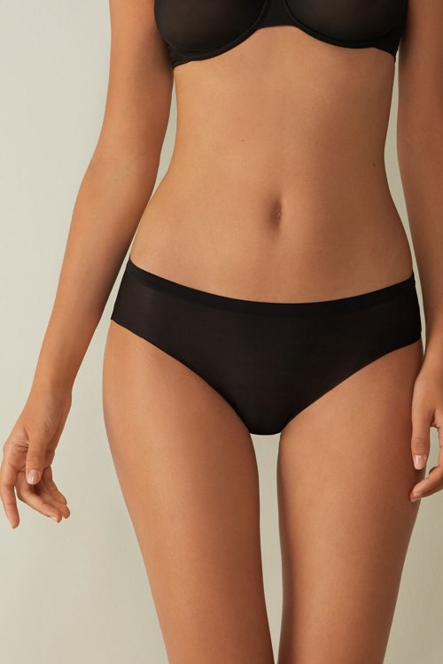 Black - 019 - Black Intimissimi Invisible Touch Briefs | QNWTC8294