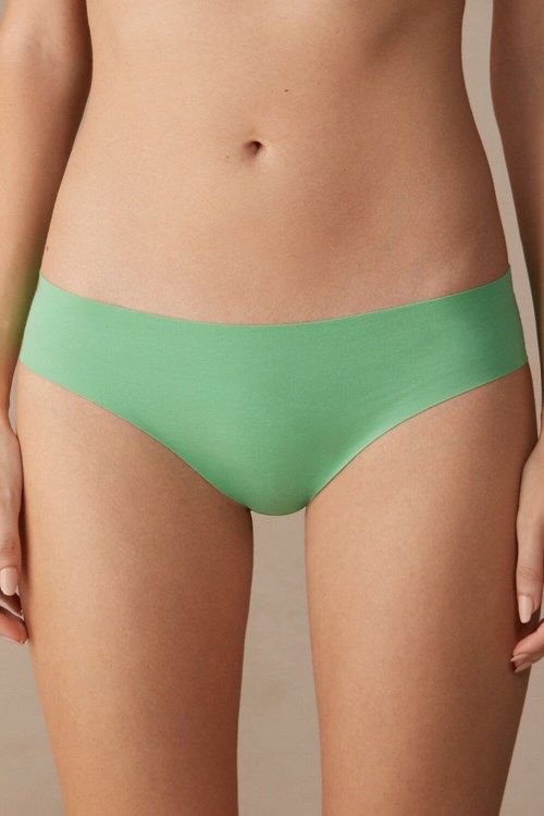 Green - 218j - Apple Mint Intimissimi Seamless Supima® Cotton Panties | CFUNZ3120