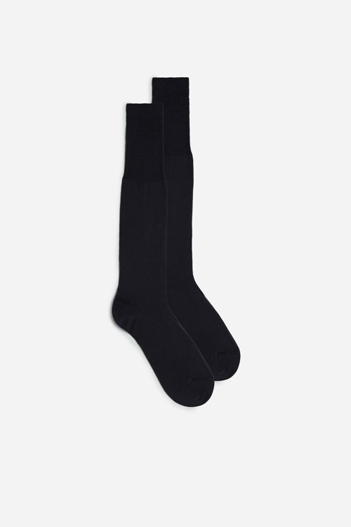 Grey - 780 - Anthracite Intimissimi Tall Sateen Egyptian Cotton Socks | ASHGM2563