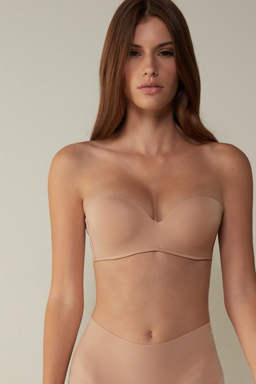 Natural - 044 - Soft Beige Intimissimi Gioia Bandeau Bra | EDYMH7365