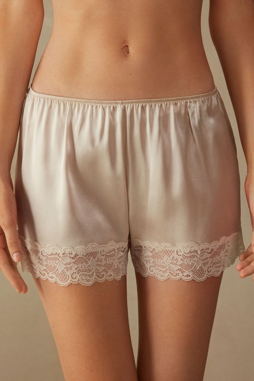 Natural - 2280 - Silk Pink Intimissimi Silk Shorts | JSXQO0874