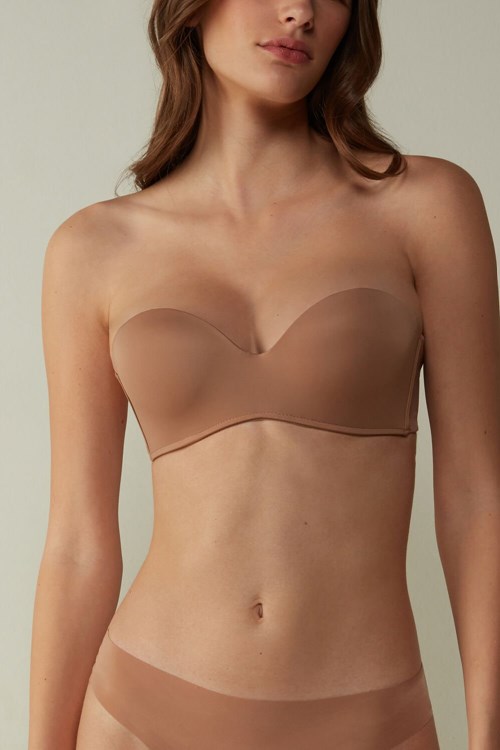 Natural - 417i - Medium Beige Intimissimi Gioia Bandeau Bra | UJVBW8396