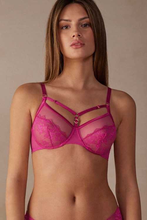 Pink - 206j - Valentine Pink Intimissimi Fearless Femininity Sveva Balconette Bra | XLYBP9658