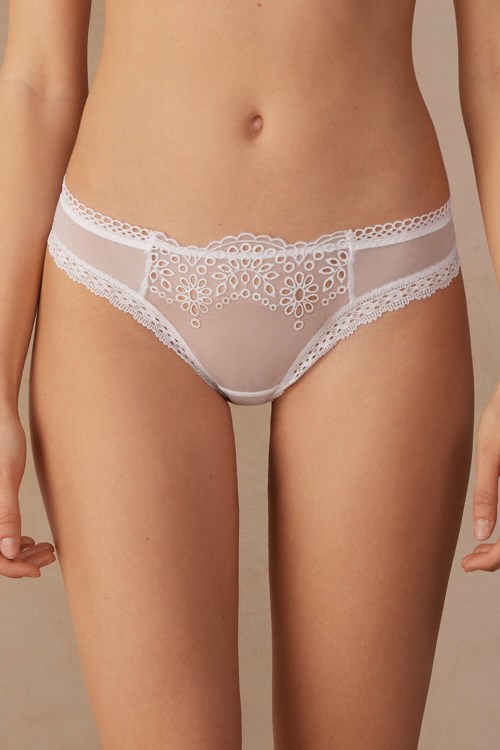 White - 001 - White Intimissimi Timeless Simplicity Brazilian | TOZCQ8694