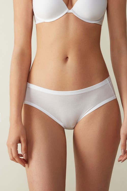 White - 001 - White Intimissimi Ultralight Supima® Cotton Briefs | UJWZE9260