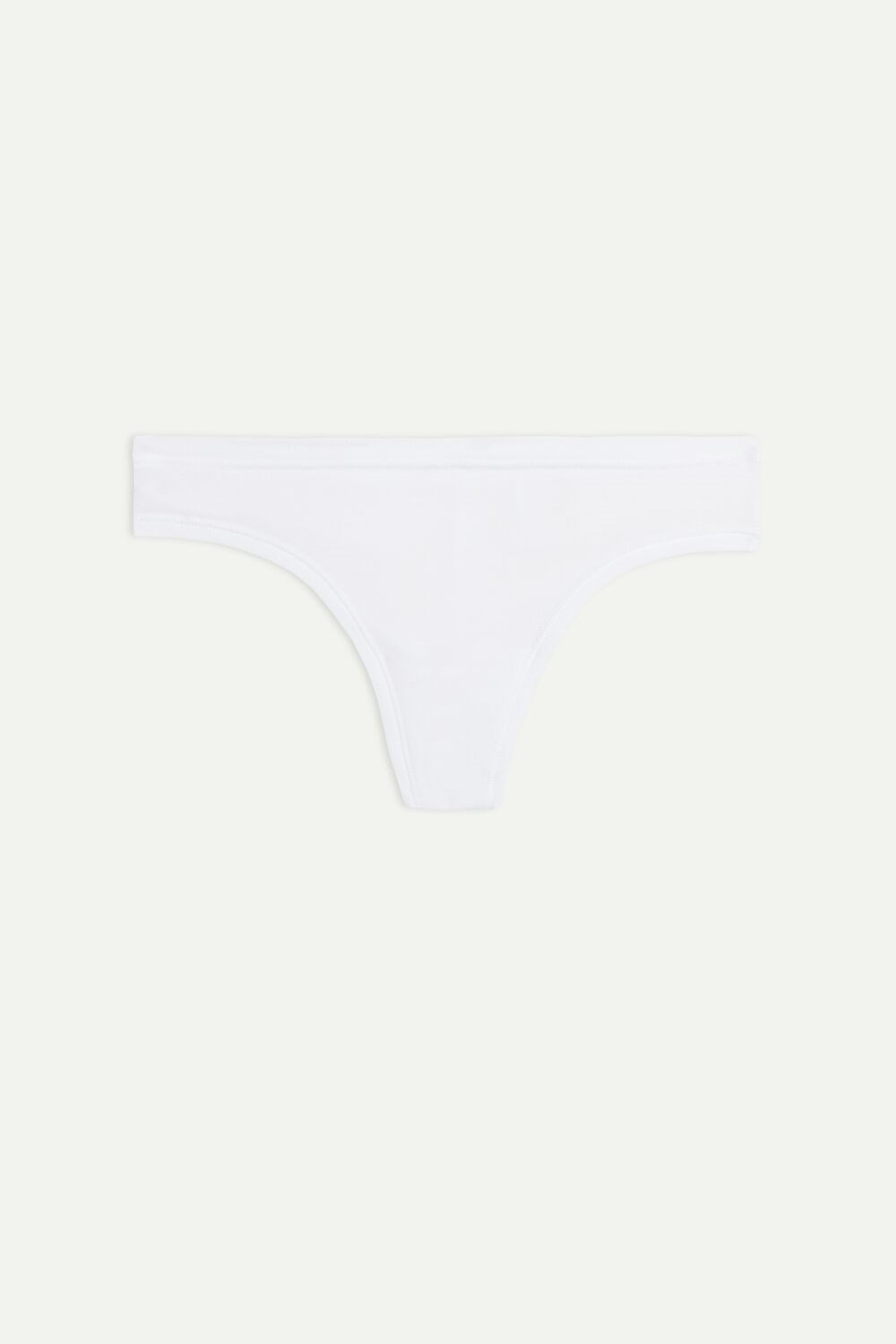 001 - White Intimissimi Brazilian Panties in Ultralight Supima® Cotton | NOQAY3415