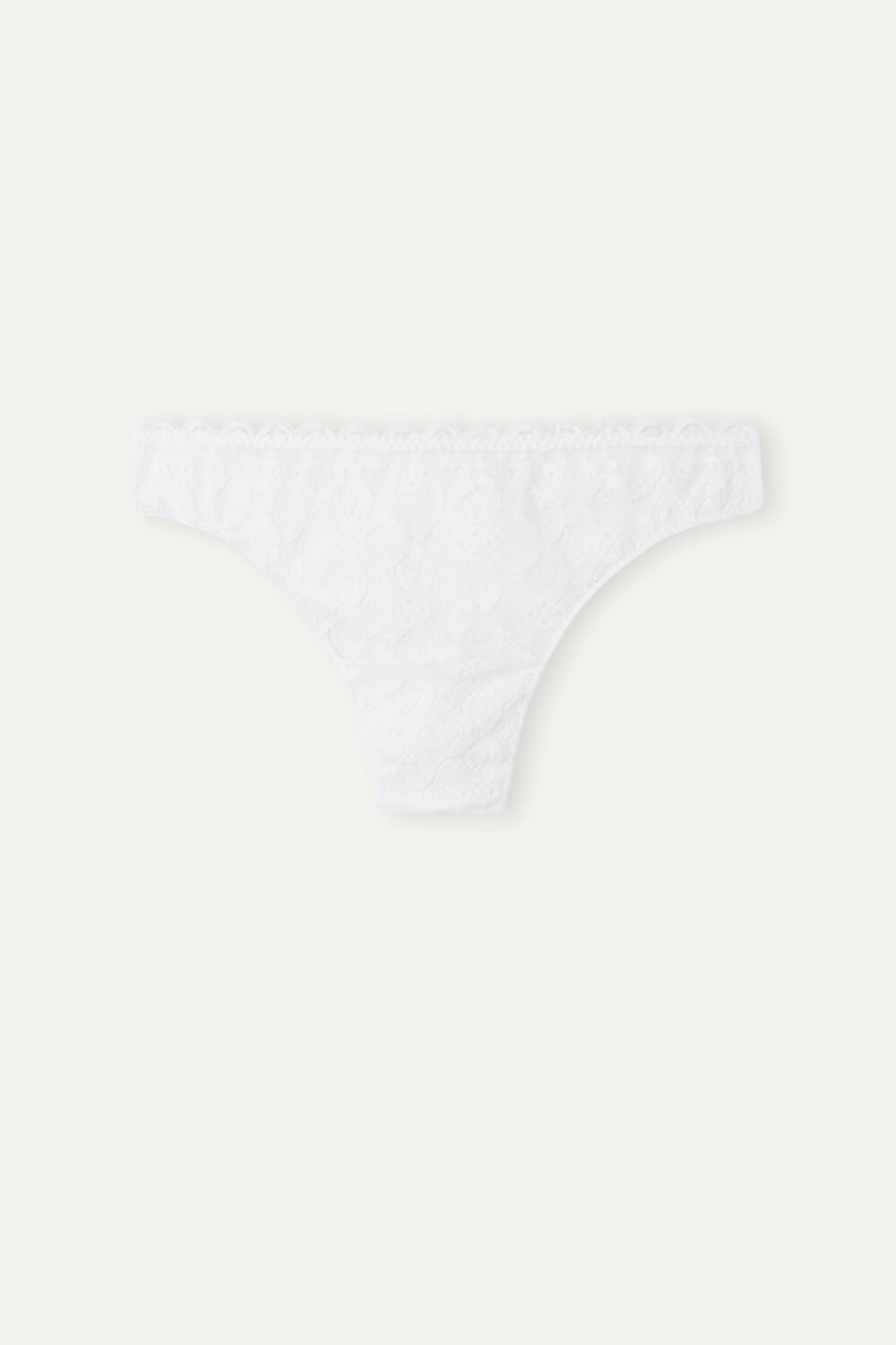 001 - White Intimissimi Lace and Microfiber Brazilian | VRXTD4830