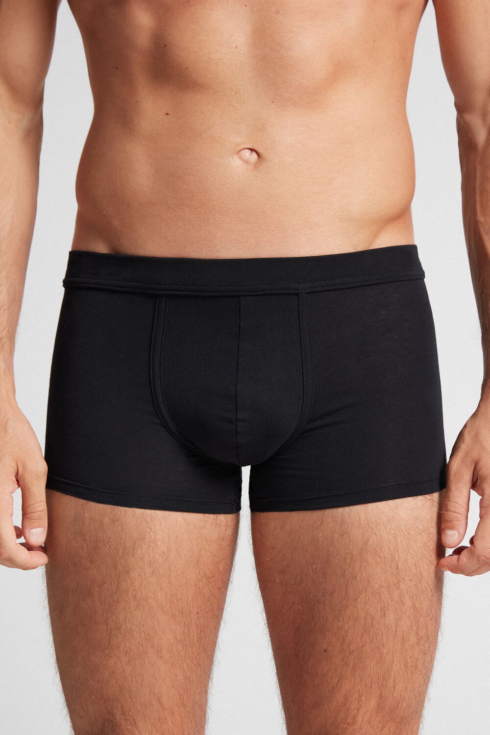 019 - Black Intimissimi Push-up Boxers in Stretch Cotton | MKUGI9760