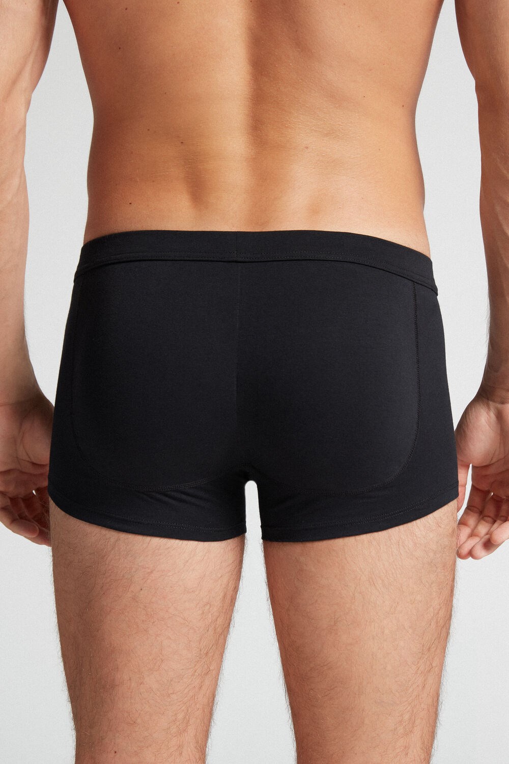 019 - Black Intimissimi Push-up Boxers in Stretch Cotton | MKUGI9760