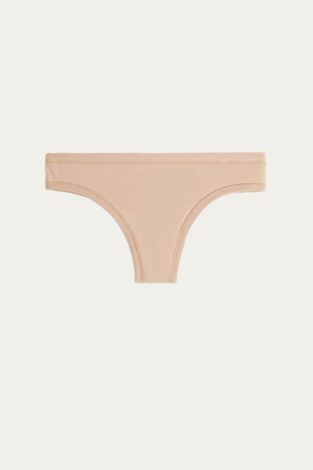 044 - Soft Beige Intimissimi Brazilian Panties in Ultralight Supima® Cotton | VYFHM8519