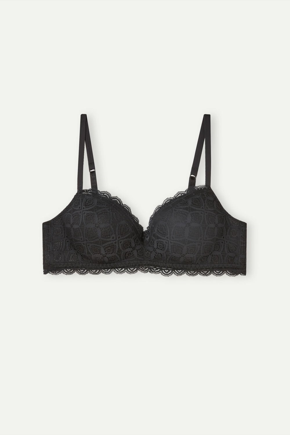 Black - 019 - Black Intimissimi Claudia Balconette Bra in Lace | SQGVX8591