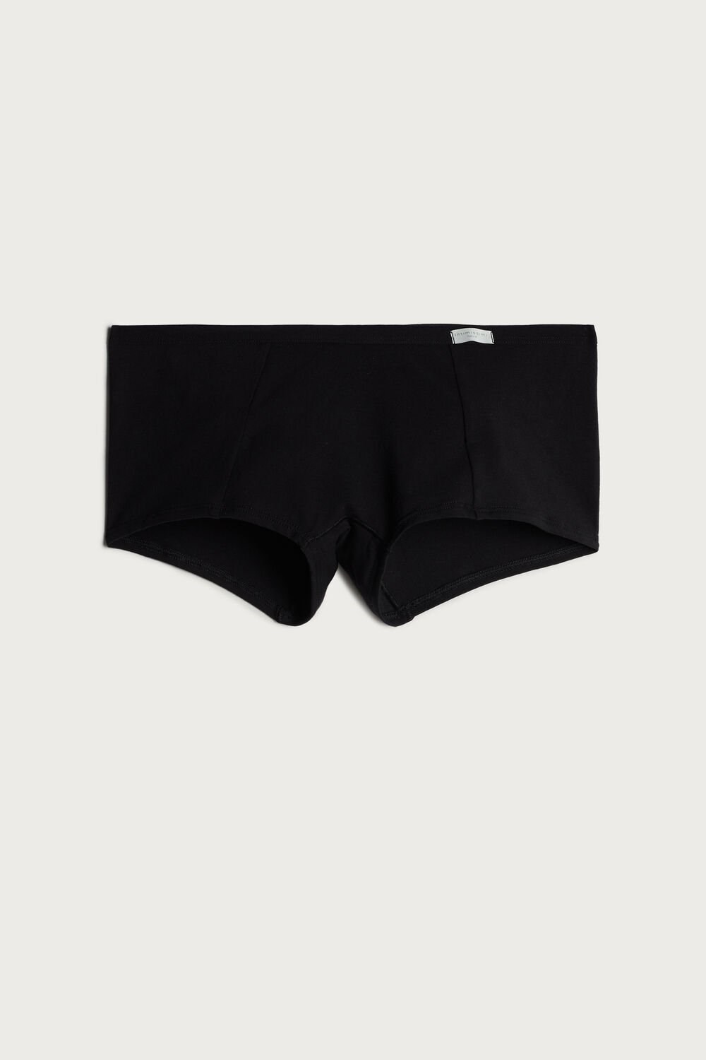 Black - 019 - Black Intimissimi Cotton Boyshorts | CPHOZ4738