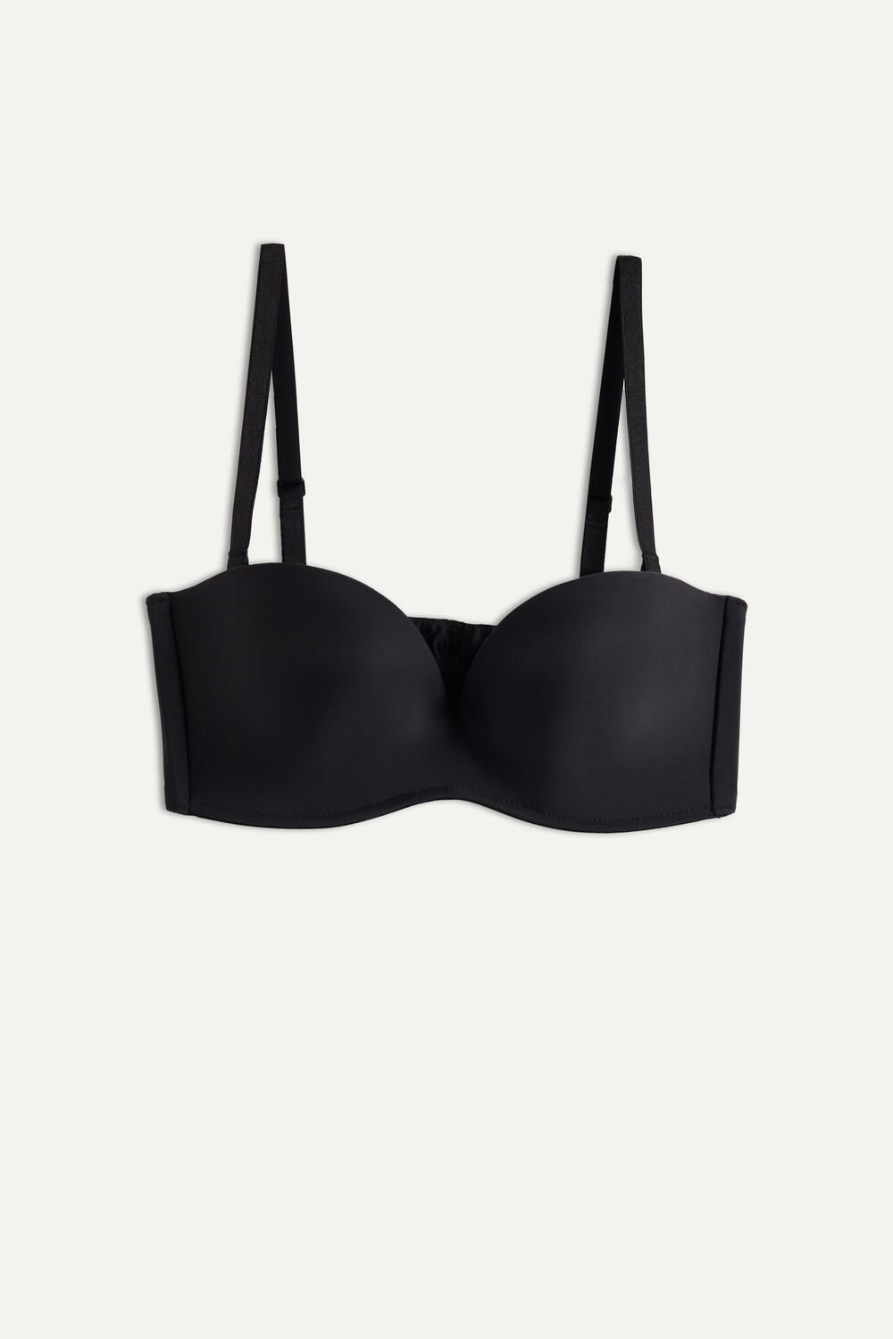 Black - 019 - Black Intimissimi Daila Ultralight Microfiber Bandeau Bra | GWHTO2304