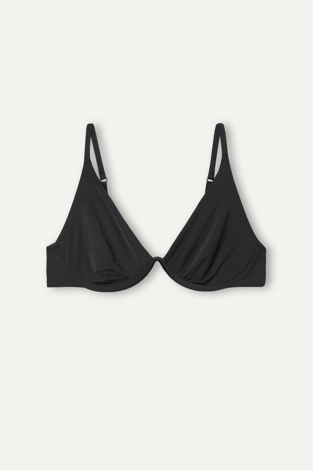 Black - 019 - Black Intimissimi Giulia Balconette Bra in Ultralight Microfiber | FPOQA7463