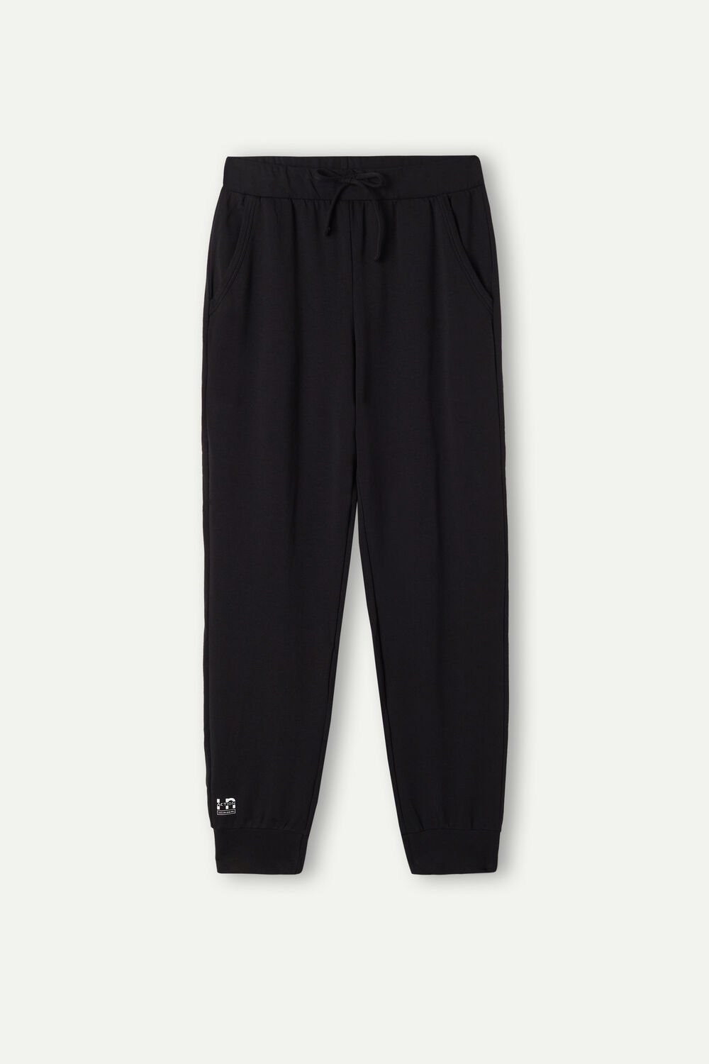 Black - 019 - Black Intimissimi In Action Plush Jogger Pants | FQUDV7251