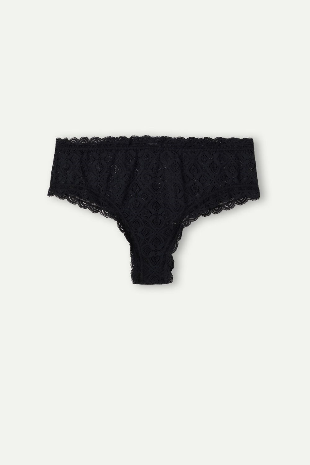 Black - 019 - Black Intimissimi Lace Hipster Brazilian | GHTXV4870