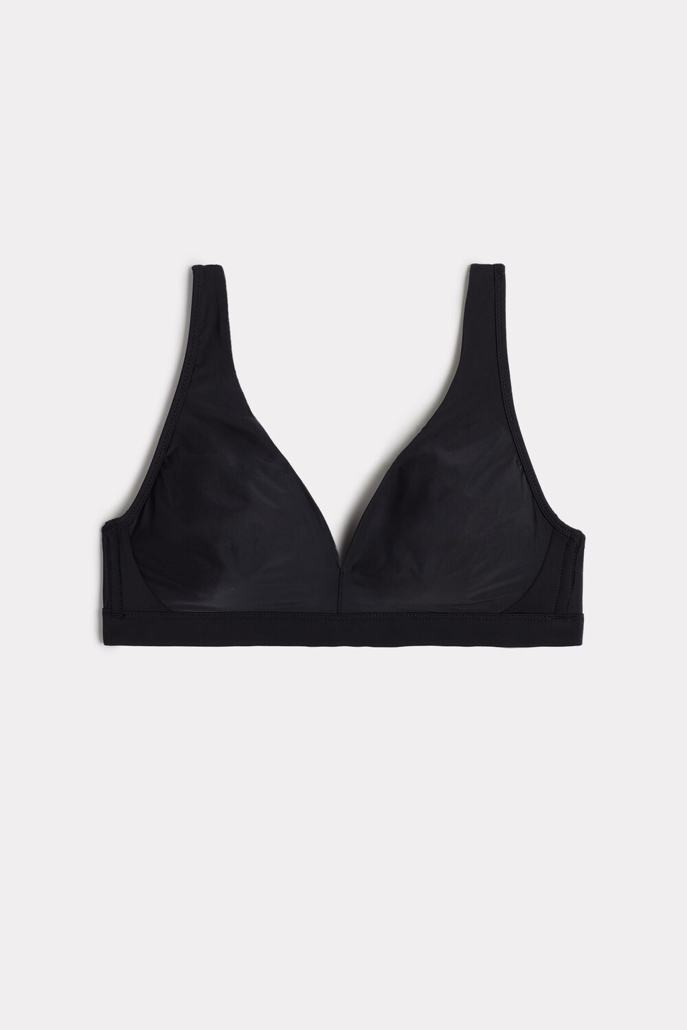 Black - 019 - Black Intimissimi Lara Ultralight Microfiber Triangle Bra | CHKWY0291