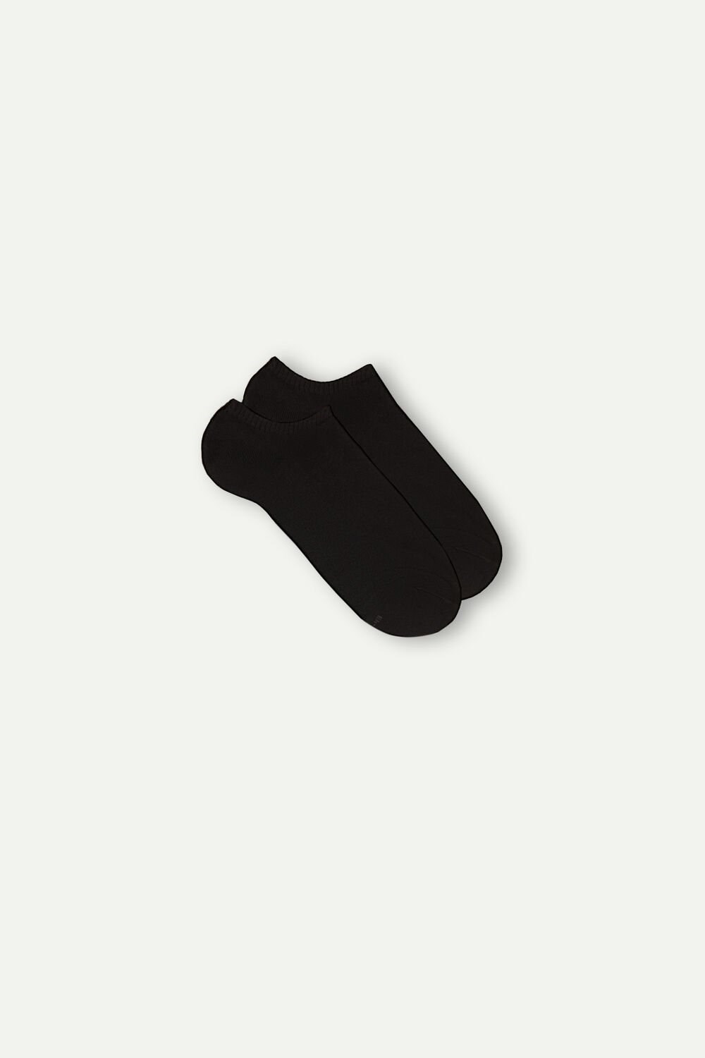 Black - 019 - Black Intimissimi No-show Socks in Terrycloth | FCILM6482