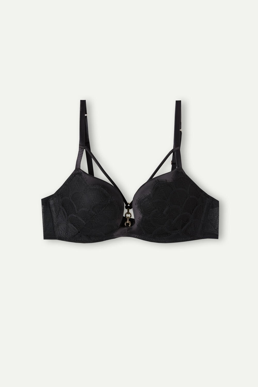 Black - 019 - Black Intimissimi Pure Charme Monica Push-Up Bra | UEOFQ7029