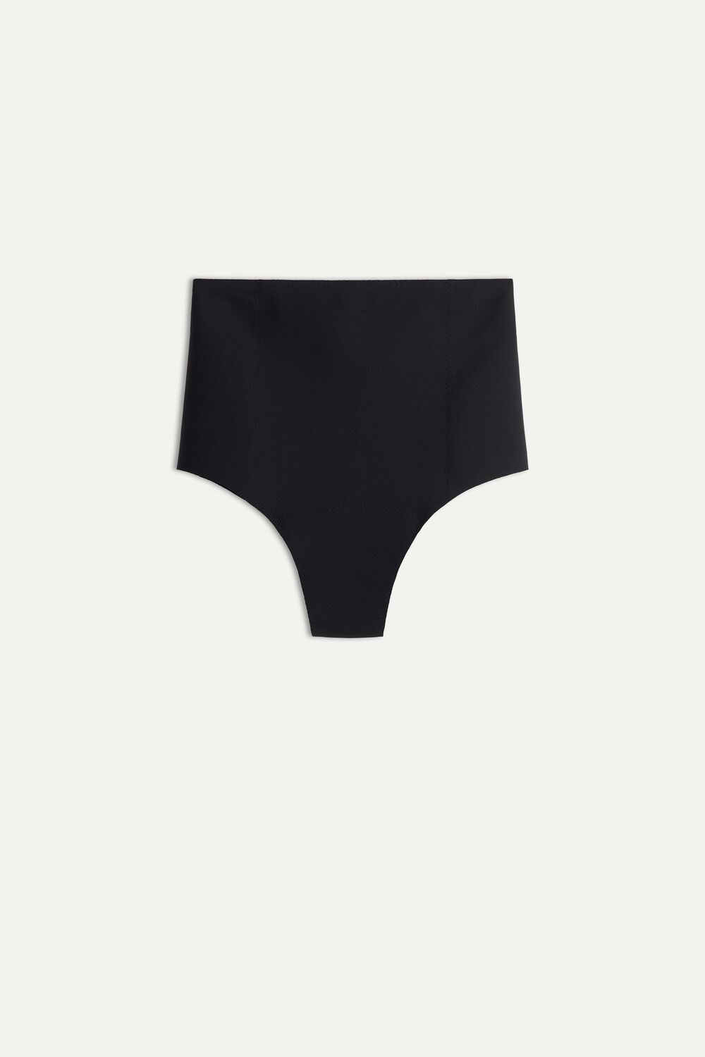 Black - 019 - Black Intimissimi Raw-Cut Microfiber French Knickers | BYDNR3172