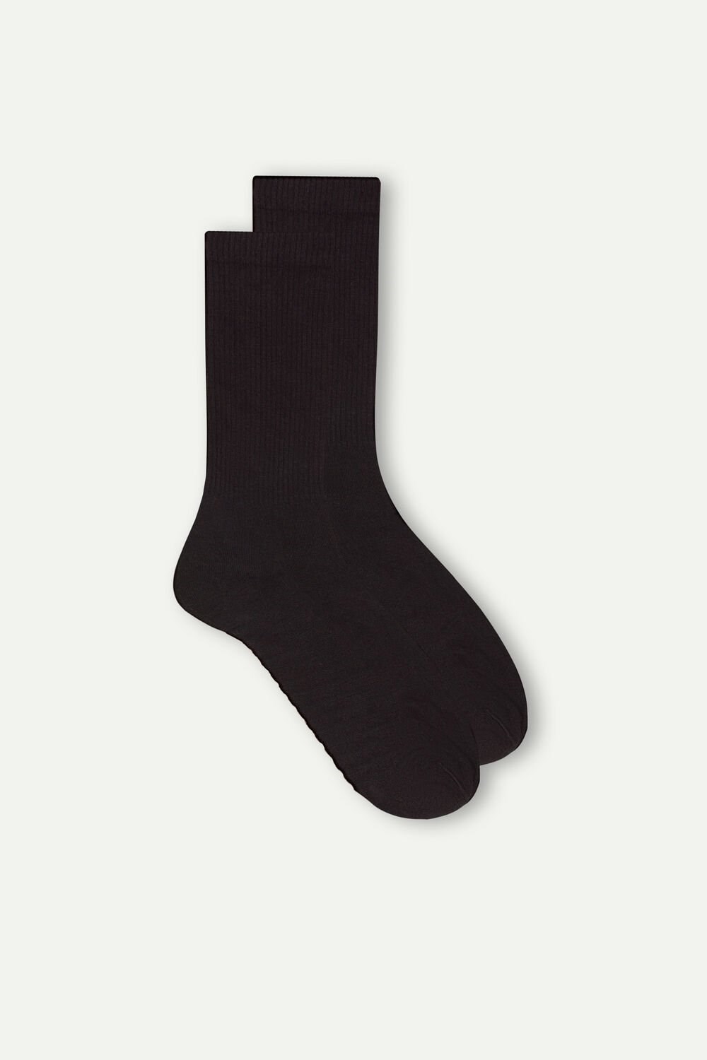 Black - 019 - Black Intimissimi Short Terrycloth Socks | OFSEK7916