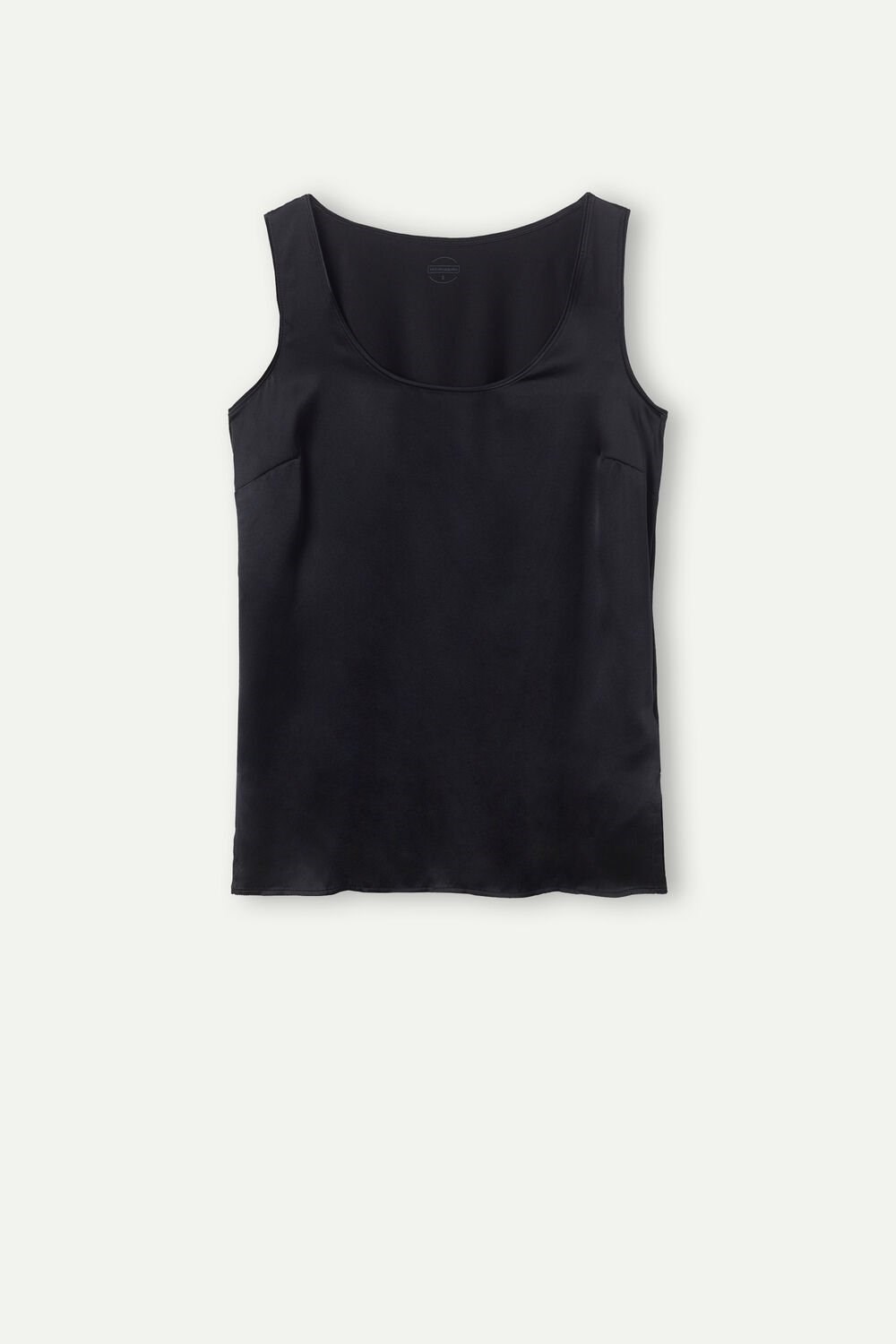 Black - 019 - Black Intimissimi Silk and Modal Tank Top | TAKSW9627