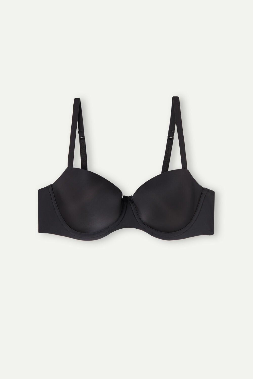 Black - 019 - Black Intimissimi Sofia Balconette Bra in Ultralight Microfiber | RHNLV6324