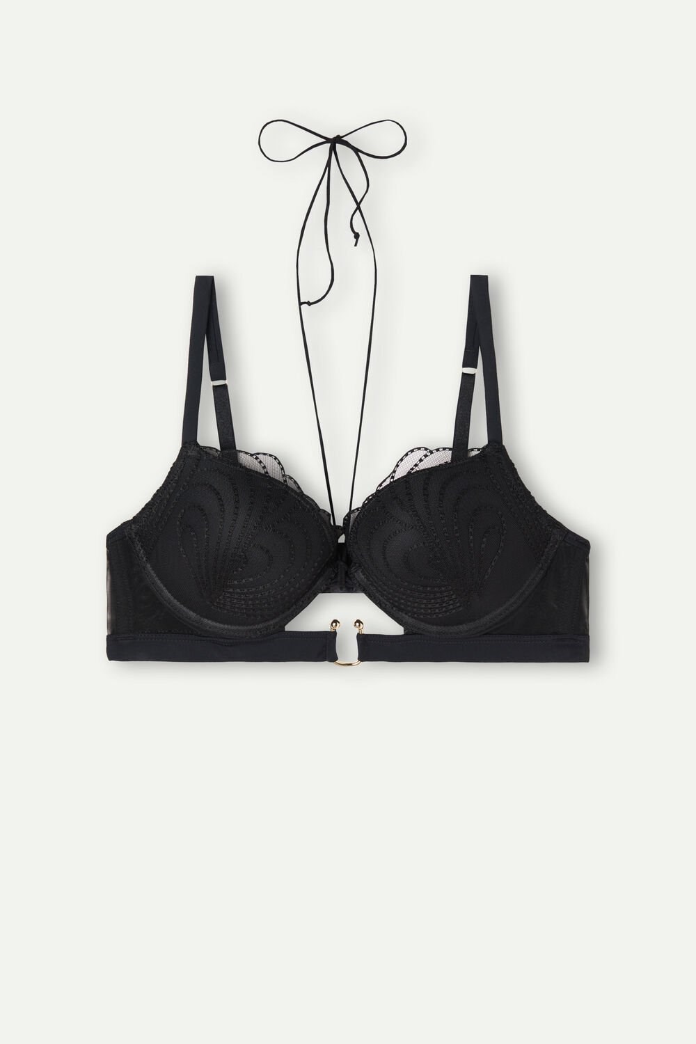 Black - 019 - Black Intimissimi Steal the Show Elettra Super Push-up Bra | CUOJK8109