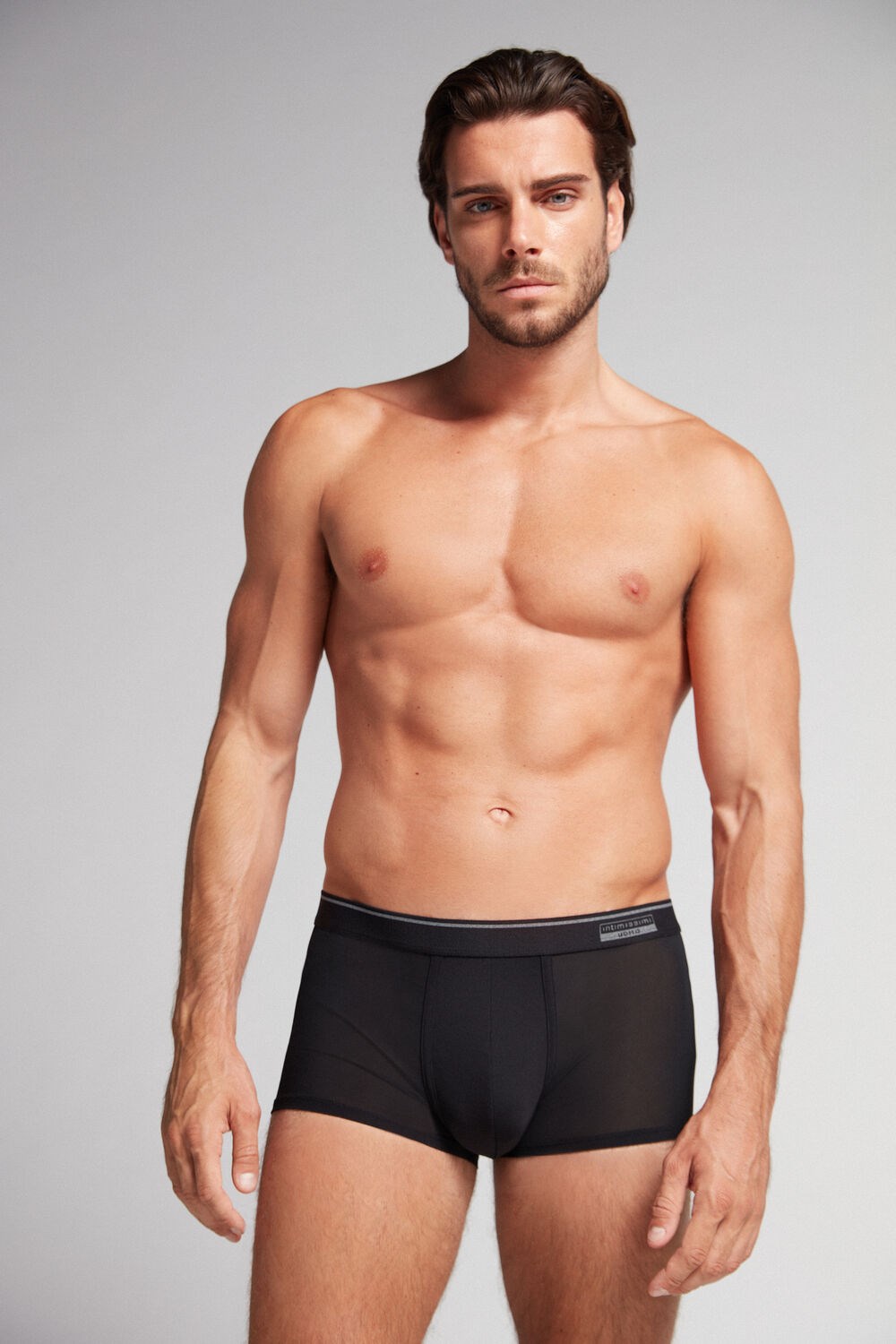 Black - 019 - Black Intimissimi Super Fresh Micro-mesh Boxers | QLIHF1678