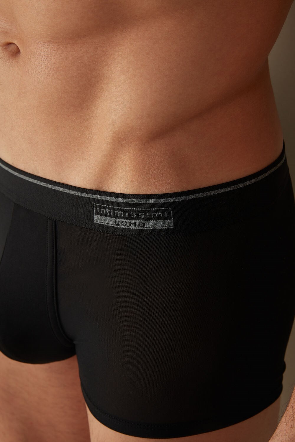 Black - 019 - Black Intimissimi Super Fresh Micro-mesh Boxers | QLIHF1678