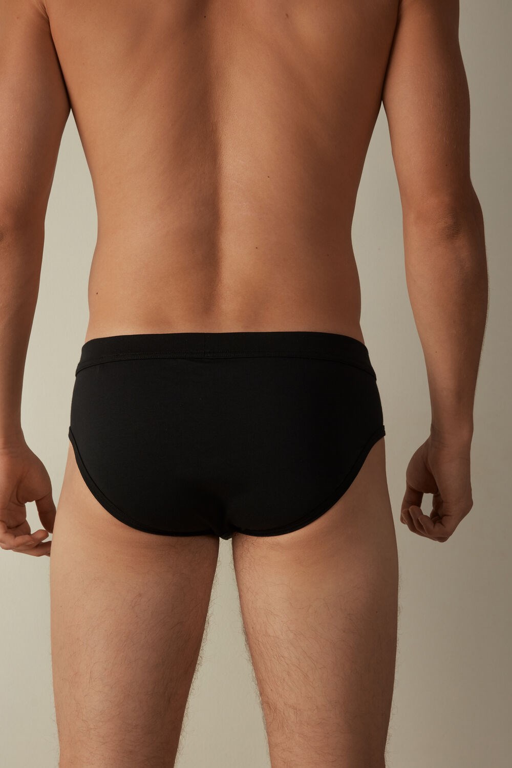 Black - 019 - Black Intimissimi Supima® Cotton Briefs | SYGDL4016