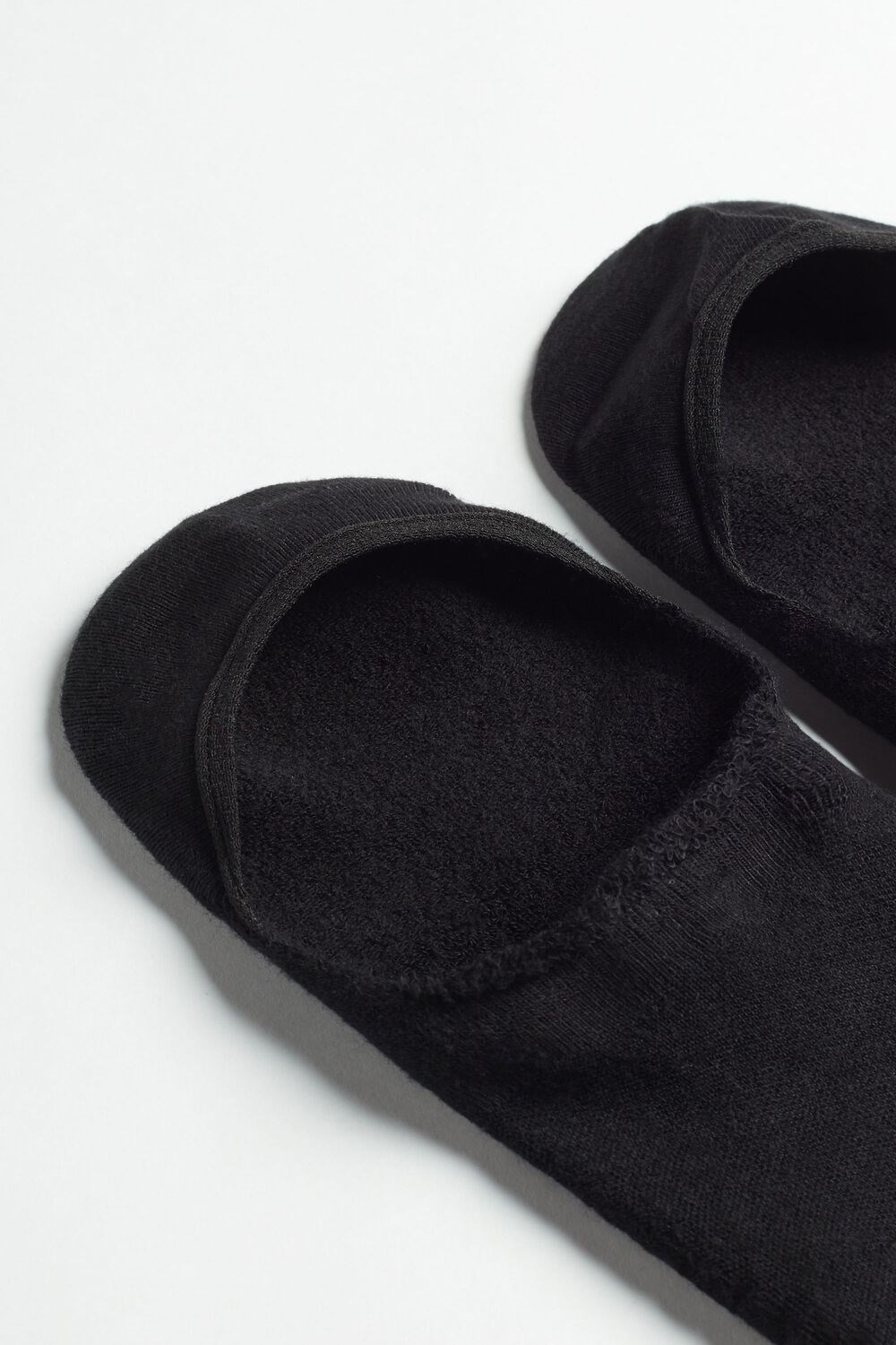 Black - 019 - Black Intimissimi Terrycloth Shoe Liners | HXEYD7680