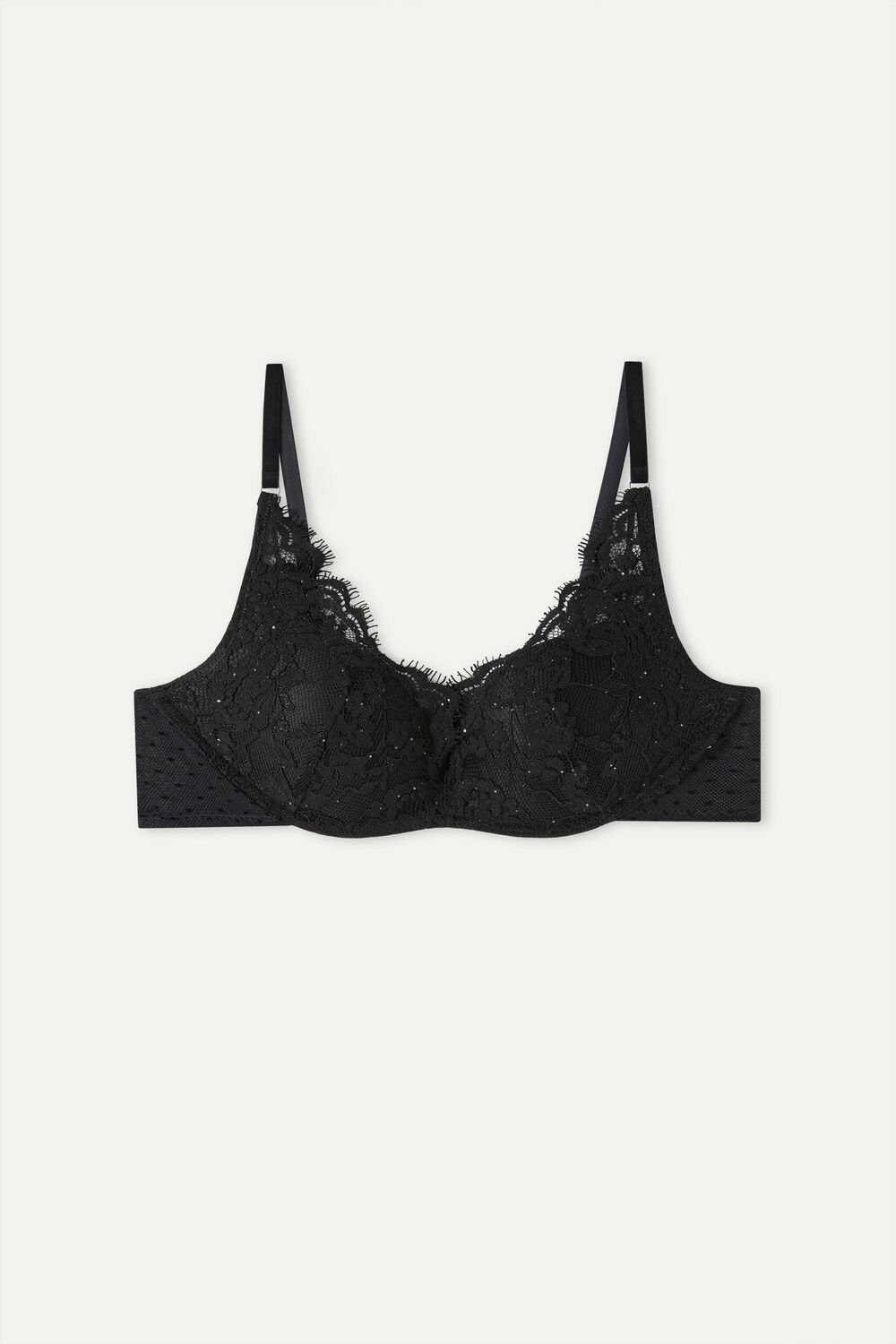 Black - 019 - Black Intimissimi Time to Shine Gioia Super Push-up Bra | IFZPB7591