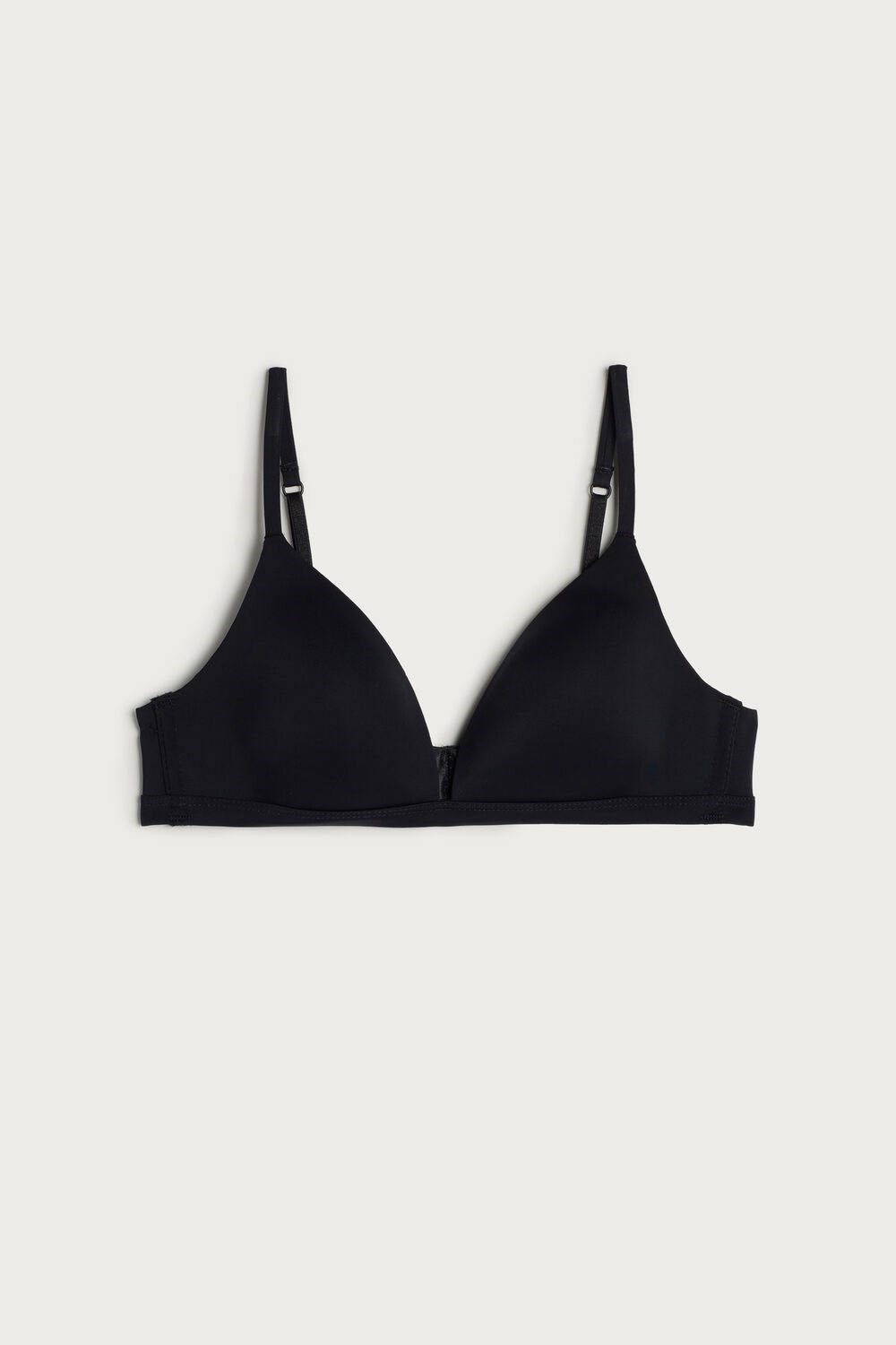 Black - 019 - Black Intimissimi Tiziana Microfiber Triangle Bra | NGYKE4681