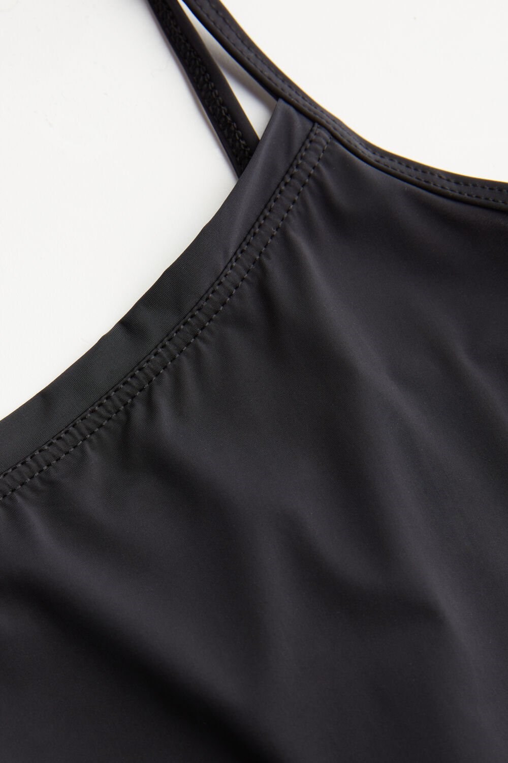 Black - 019 - Black Intimissimi Ultralight Microfiber Top | YENQT1354