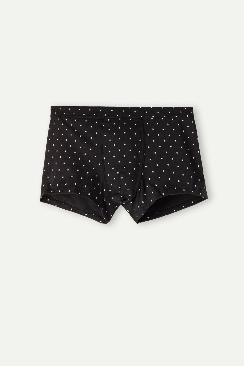 Black - 062j - Black Dot Print Intimissimi Dotted Boxers in Stretch Supima® Cotton | DUHET4780