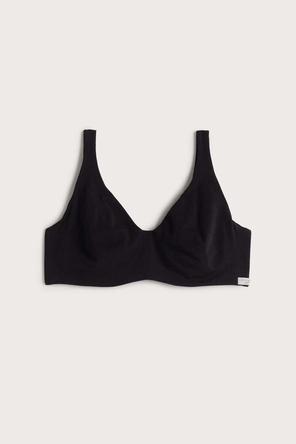 Black -  Intimissimi Greta Balconette Bra in Cotton | DFYZX7839