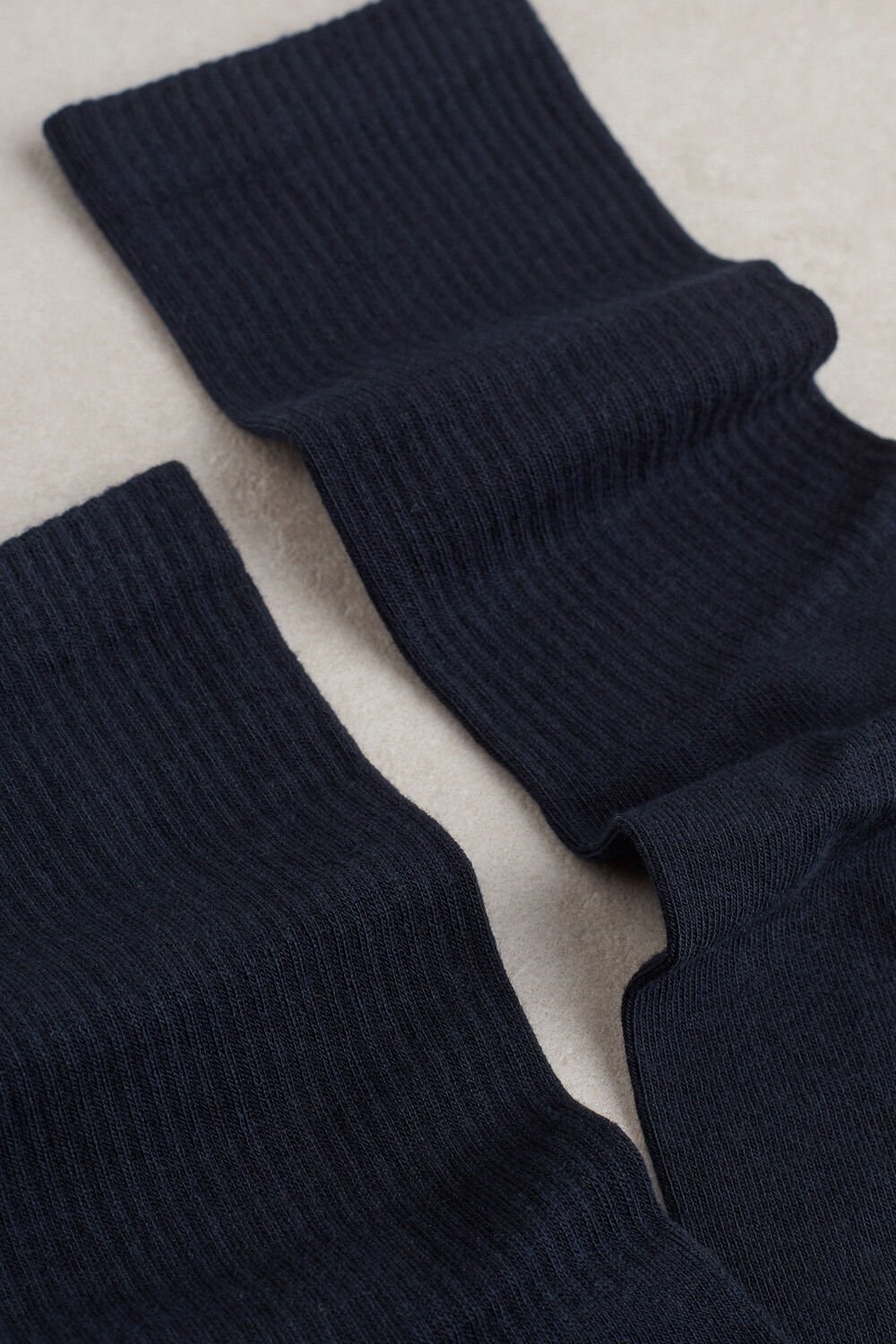 Blue - 016 - Blue Intimissimi Short Terrycloth Socks | ZAOQX7395