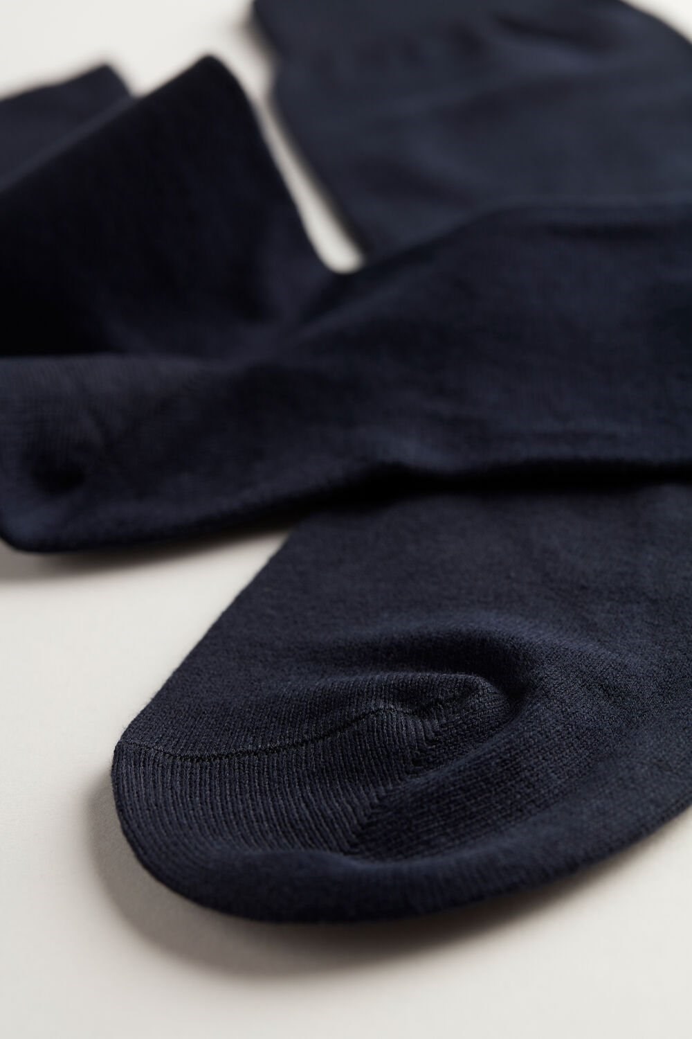 Blue - 016 - Blue Intimissimi Short Warm Cotton Socks | XSUYO3569