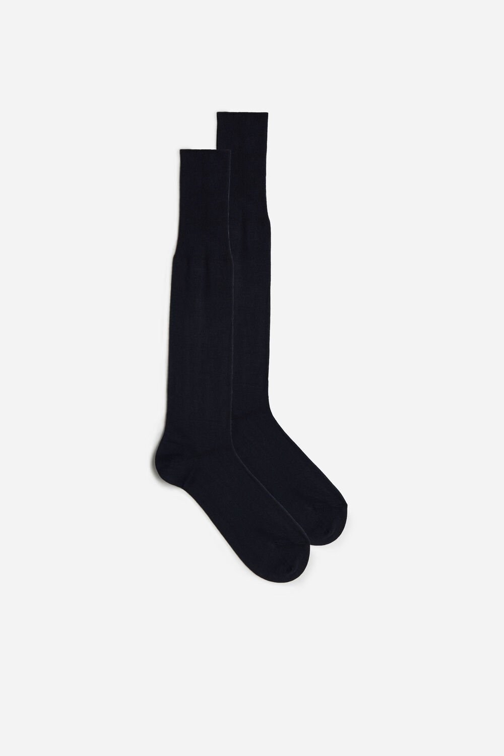 Blue - 016 - Blue Intimissimi Tall Cashmere-Silk-Cotton Blend Socks | KEZIM4850