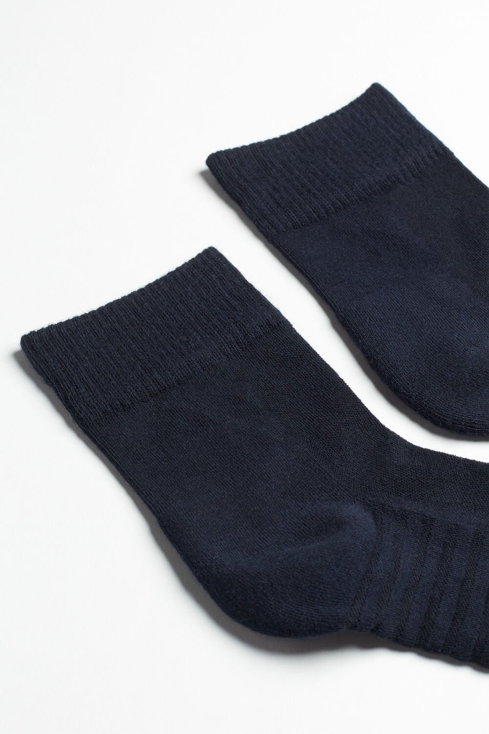 Blue - 016 - Blue Intimissimi Terrycloth Short Socks | ILTHR4129