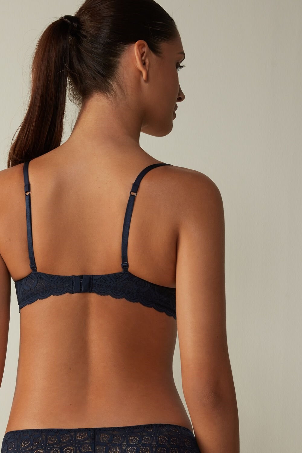 Blue - 1467 - Intense Blue Intimissimi Gioia Super Push-Up Bra in Lace | ARSDO3519