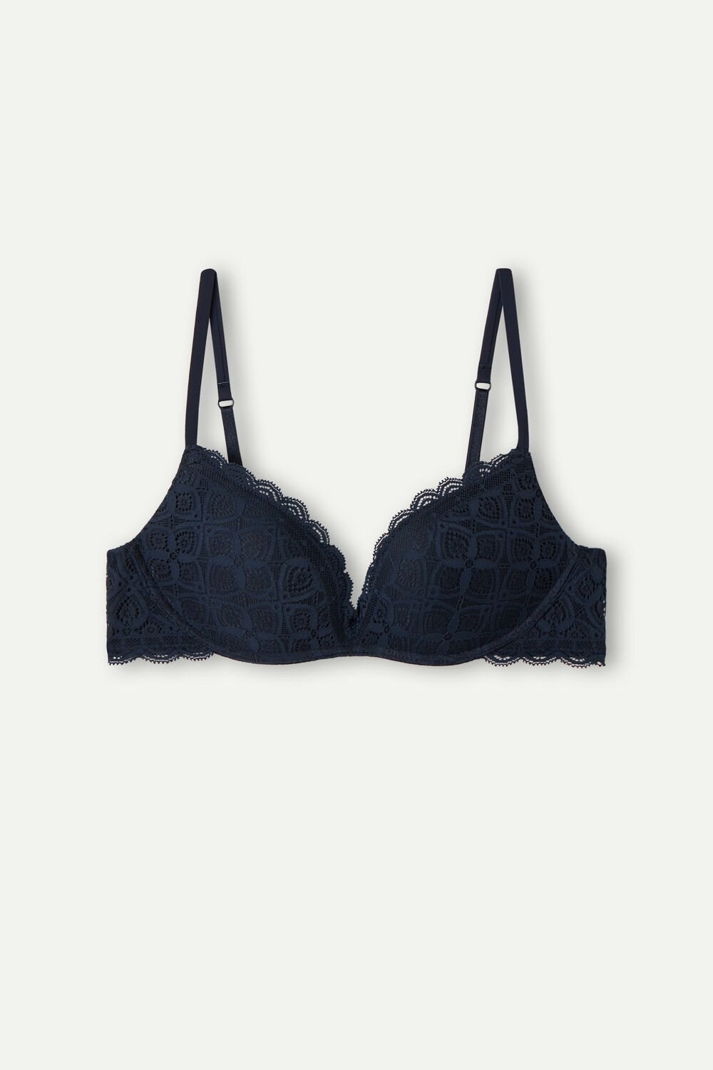 Blue - 1467 - Intense Blue Intimissimi Gioia Super Push-Up Bra in Lace | ARSDO3519