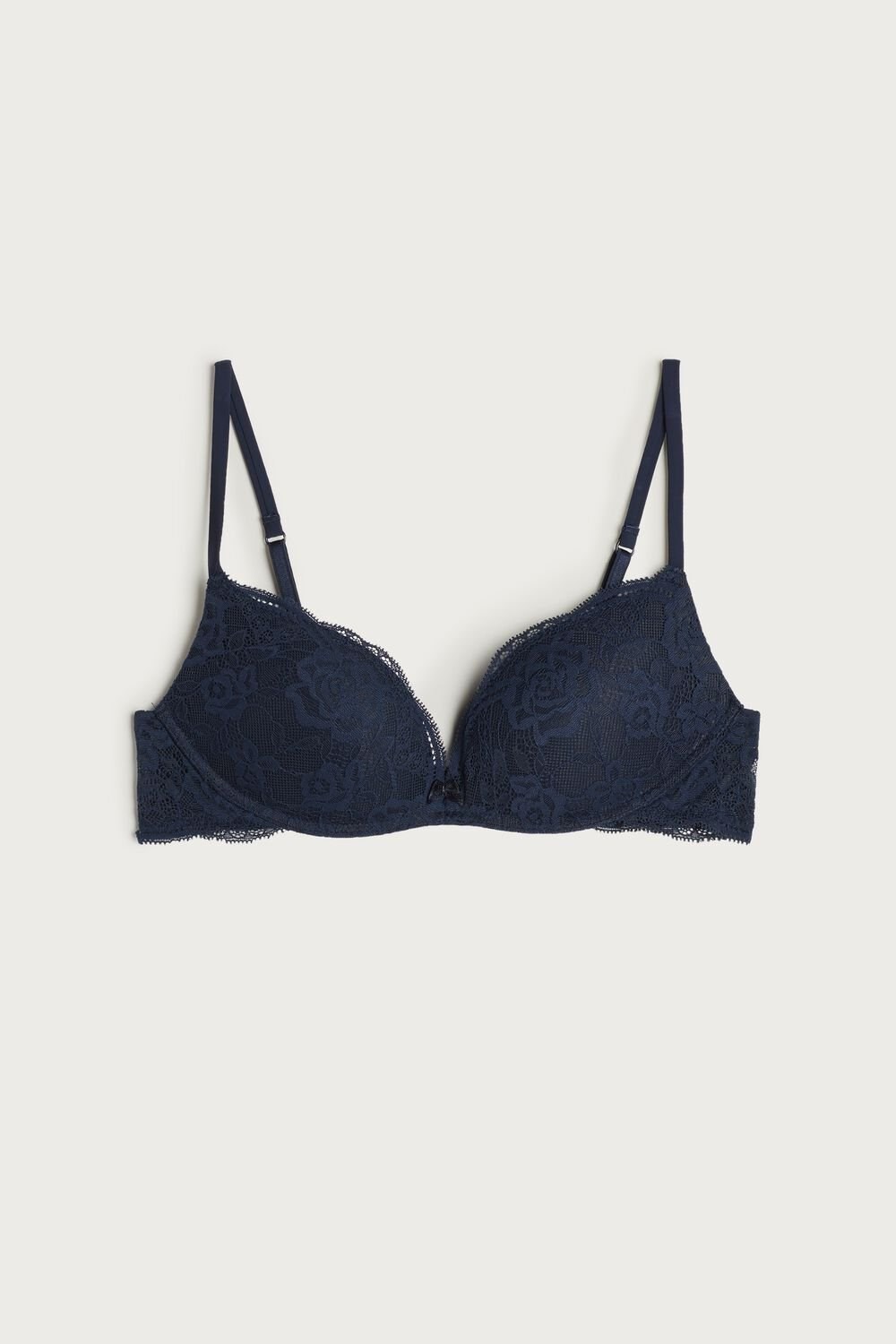 Blue - 1467 - Intense Blue Intimissimi Gioia Lace Super Push-Up Bra | XSAFK9468