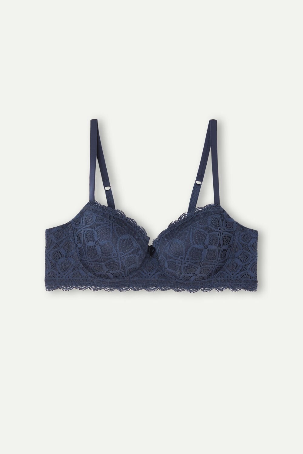 Blue - 1467 - Intense Blue Intimissimi Sofia Balconette Bra in Lace | MVABK1537