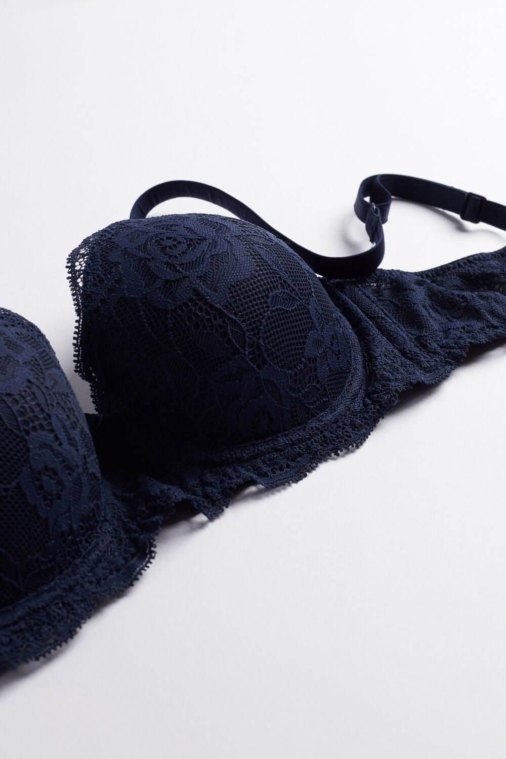 Blue - 1467 - Intense Blue Intimissimi Sofia Lace Balconette Bra | WRDIK6542