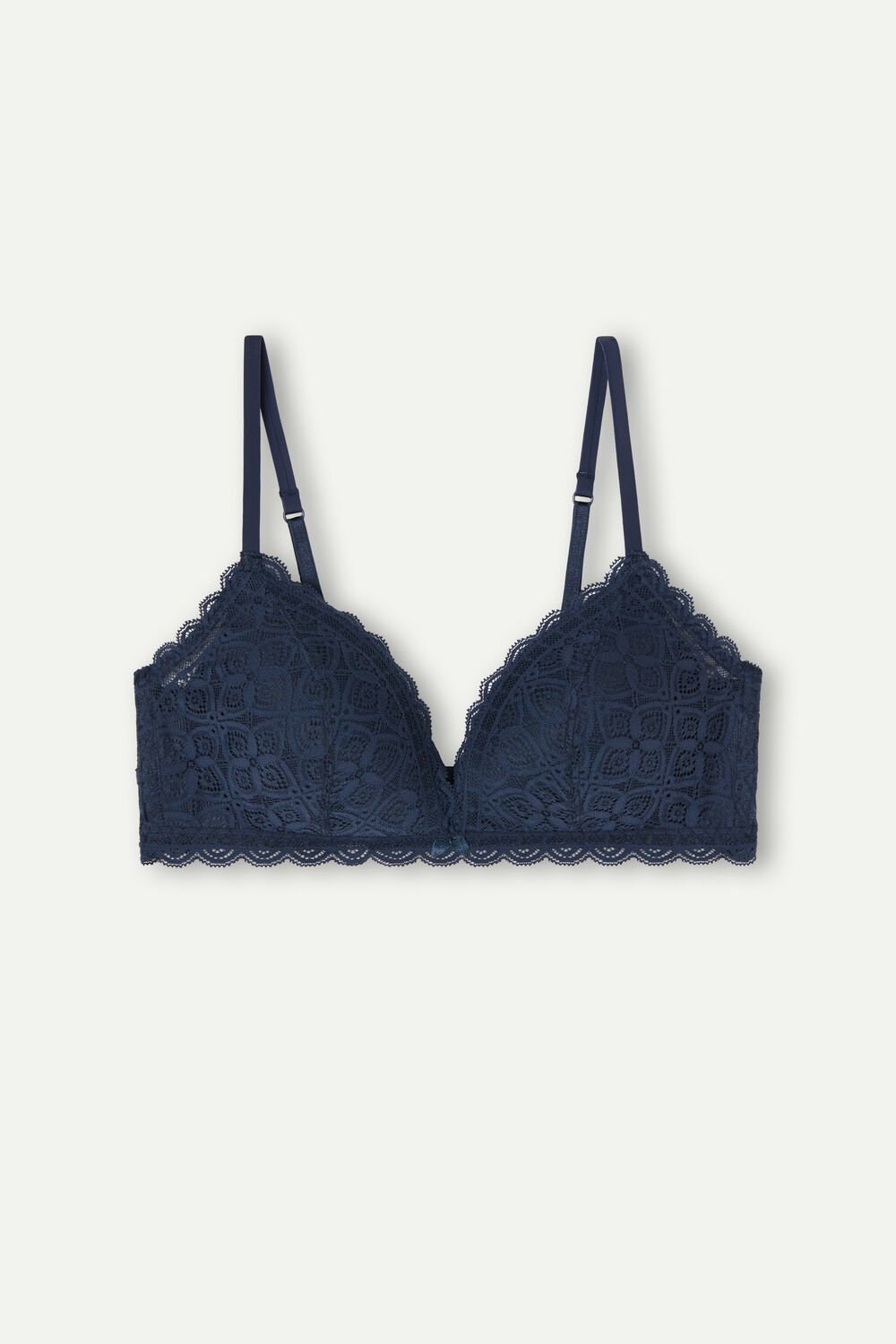 Blue - 1467 - Intense Blue Intimissimi Tiziana Triangle Bra in Lace | WJVDT1058