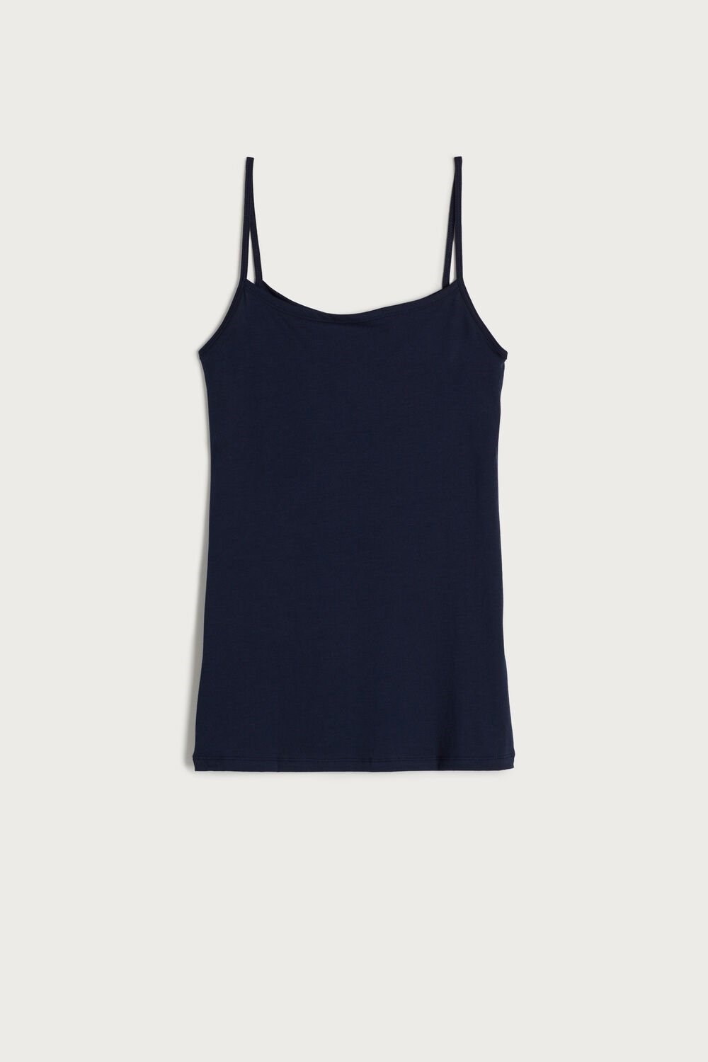 Blue - 1467 - Intense Blue Intimissimi Ultrafresh Supima® Cotton Vest Top | ZRTLK9283