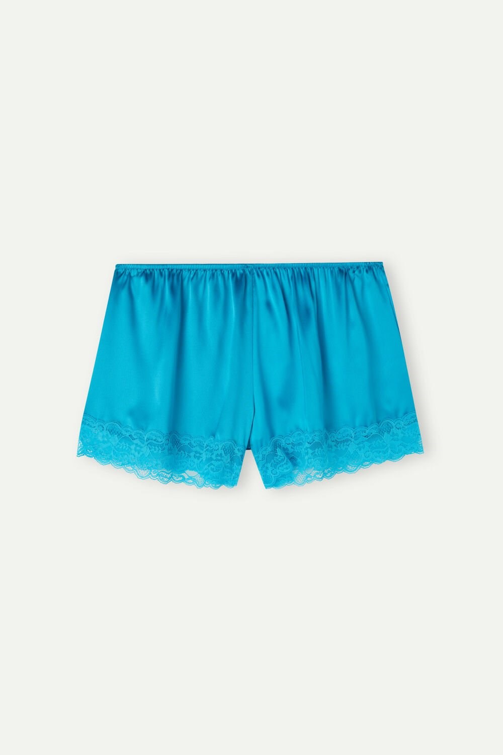 Blue - 210j - Digital Turquoise Intimissimi Silk Shorts | YBDHP3890